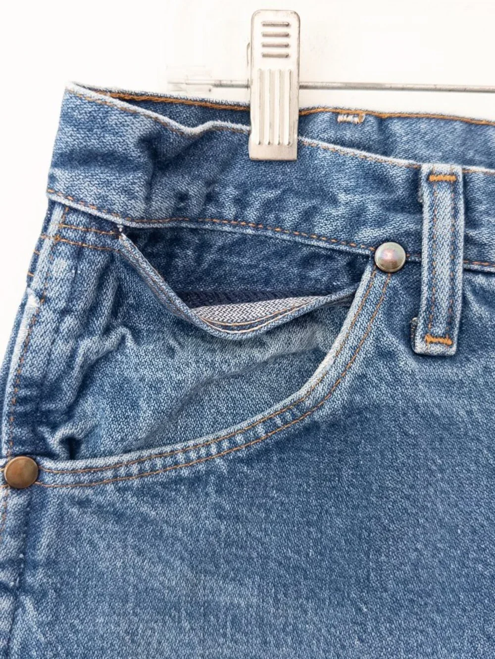 VTG 80s/90s Wrangler 100% Cotton Made in USA Straight Leg Men's Size 34/34